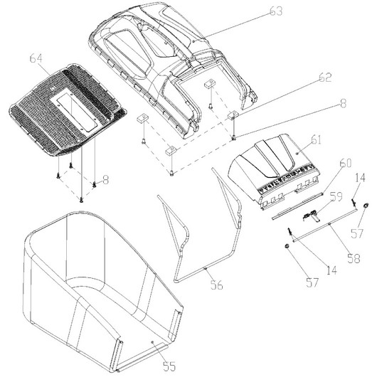 Травосборник Champion LM4630 после 2019г.